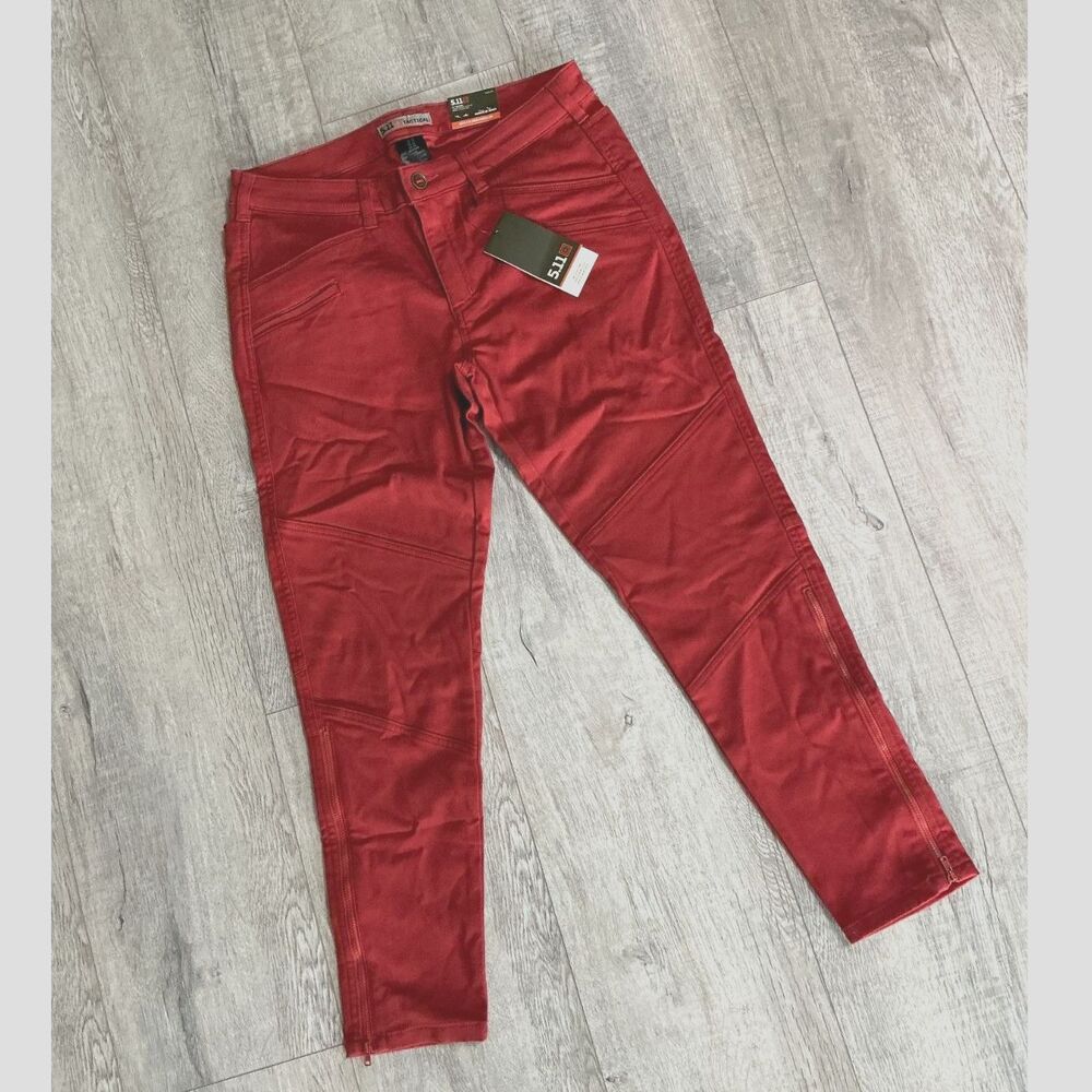 5.11 Tactical Women’s Wyldcat Pants Size 12 Regular Rosewood (8 Pockets) NWT
